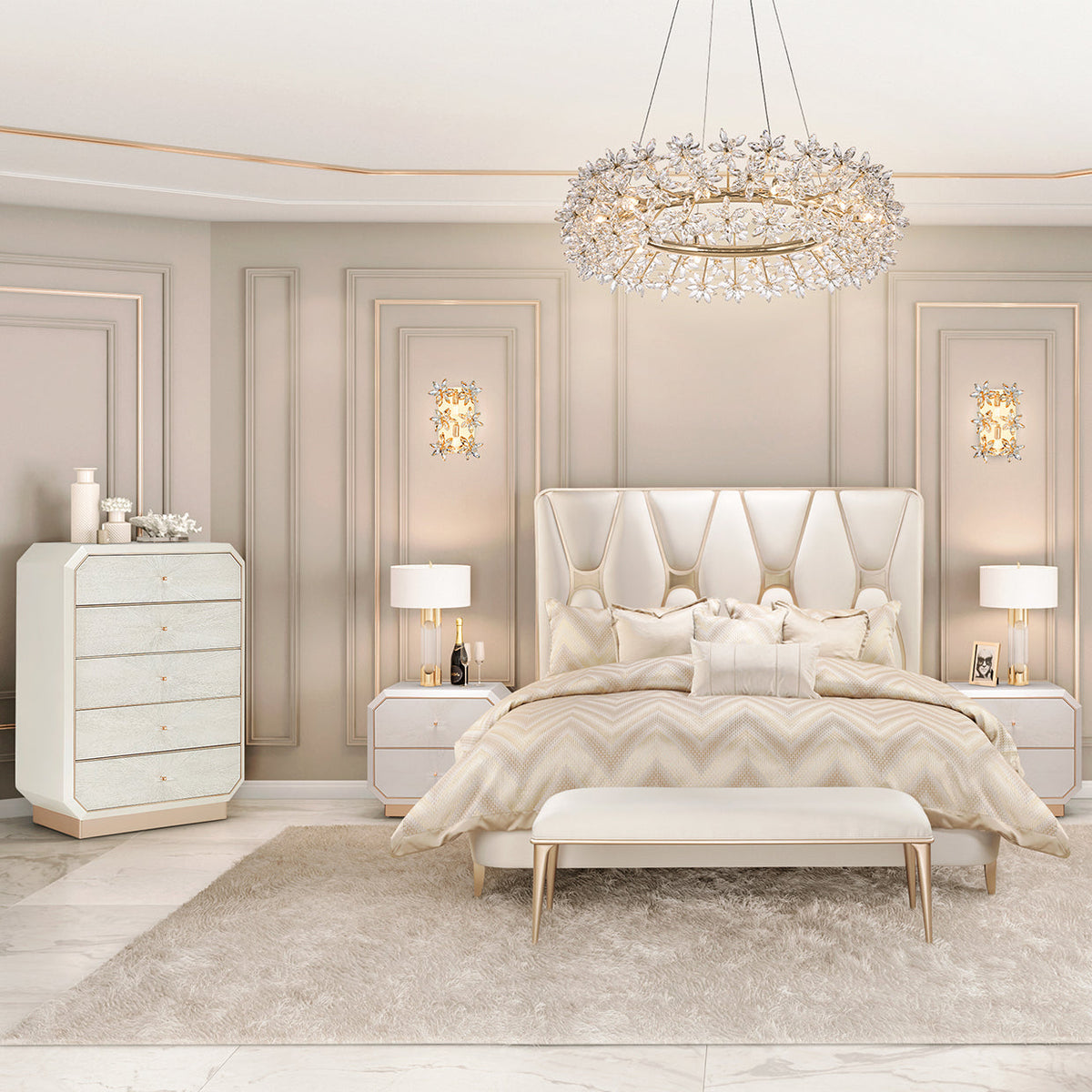 Michael Amini La Rachelle 5 Drawer Chest