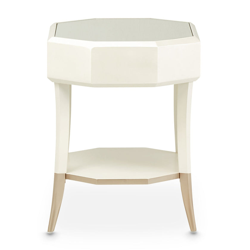 Michael Amini La Rachelle Octagonal End Table