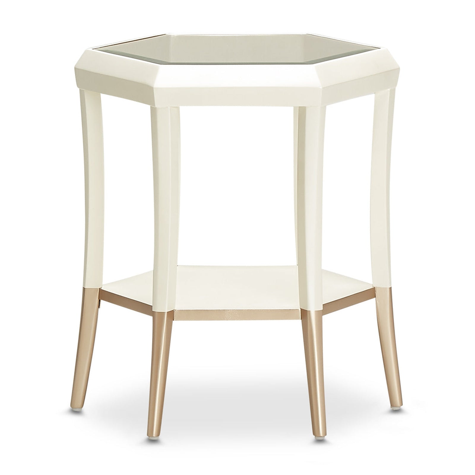 Michael Amini La Rachelle Hexagon Accent Table