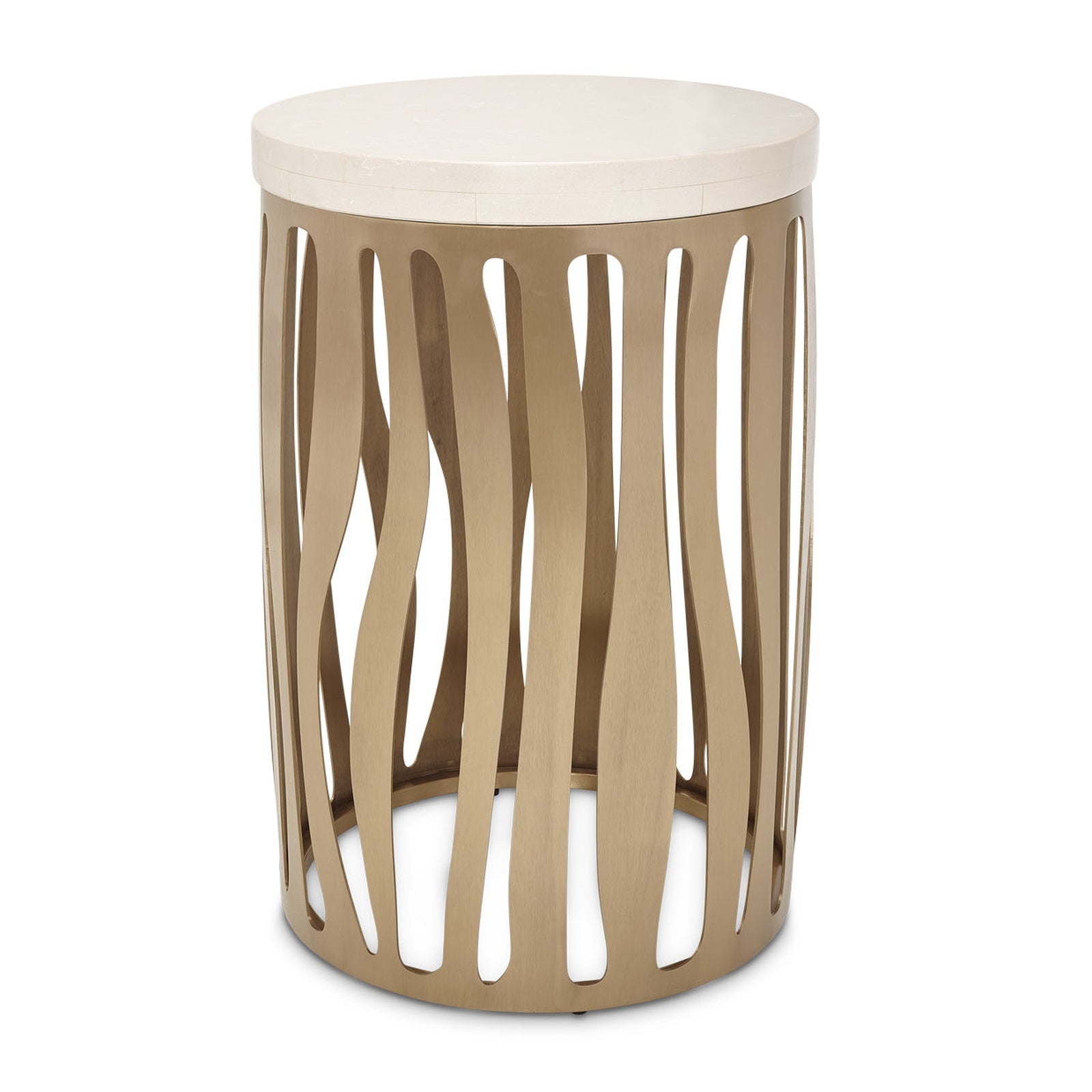 Michael Amini La Rachelle Round Side Table