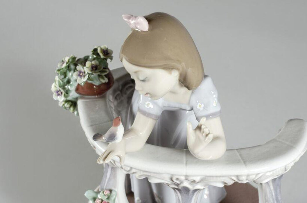 Lladro Morning Song Girl Figurine