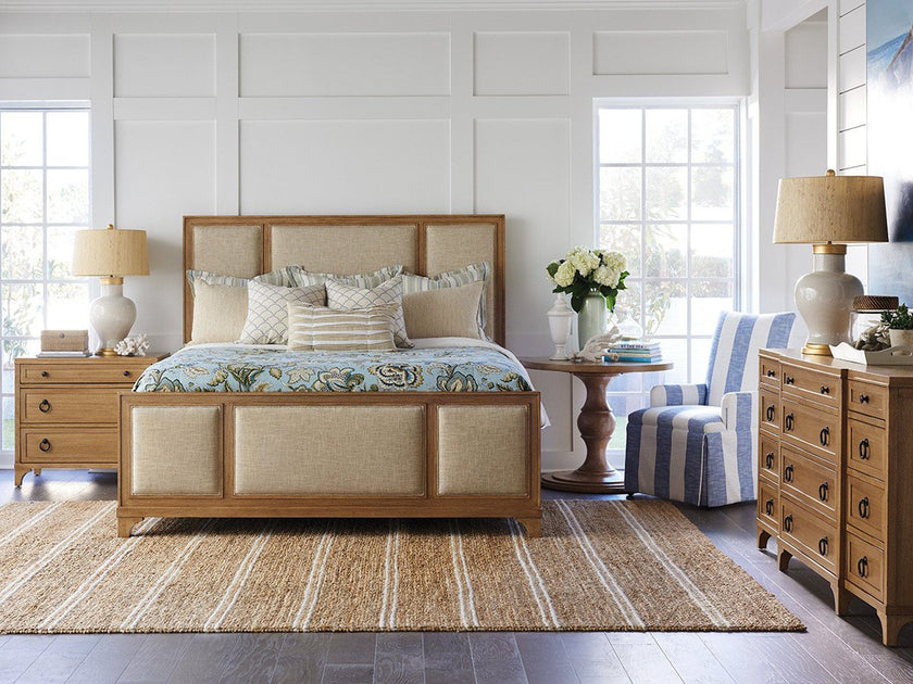 Barclay Butera Newport Crystal Cove Upholstered Panel Bed
