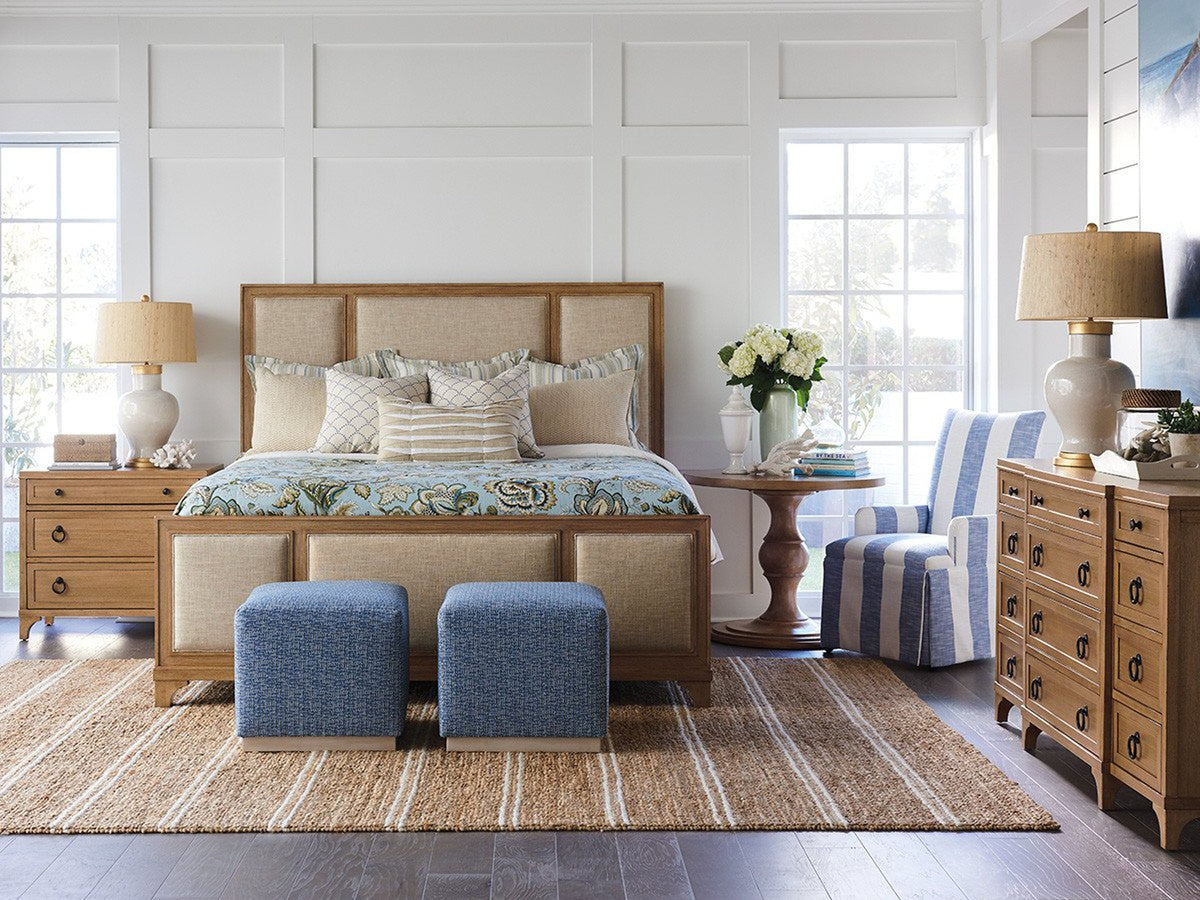 Barclay Butera Newport Crystal Cove Upholstered Panel Bed