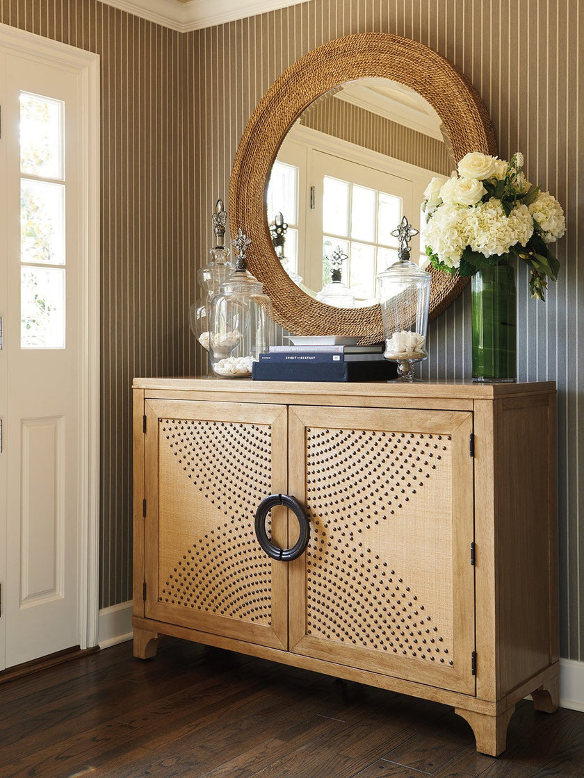 Barclay Butera Newport La Jolla Woven Round Mirror