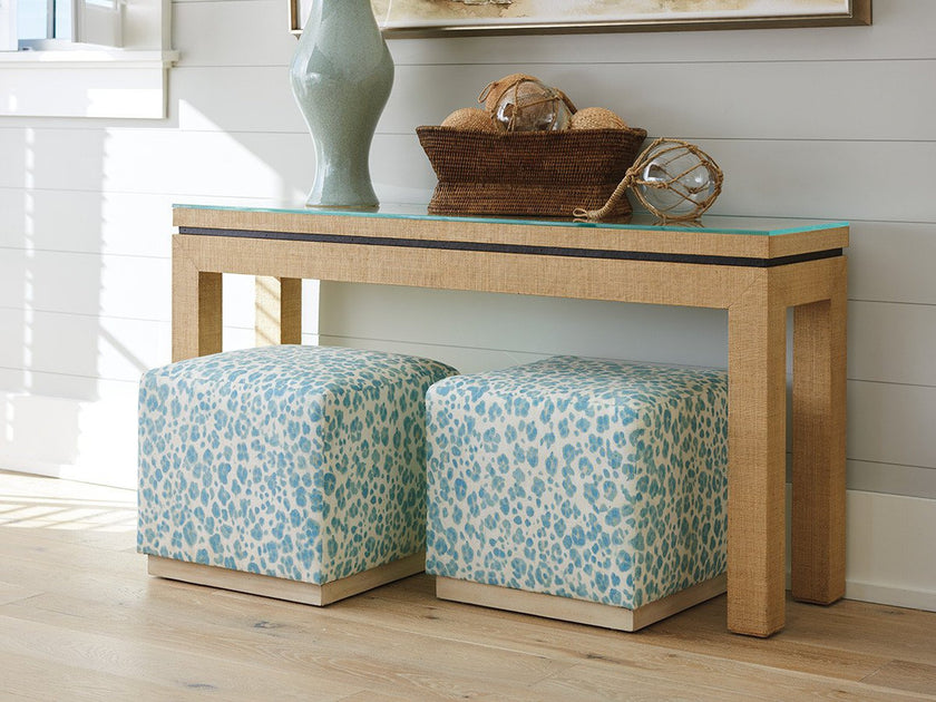 Barclay Butera Newport Harbor Raffia Console