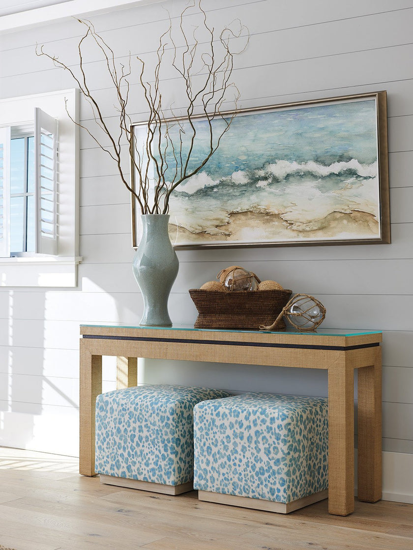 Barclay Butera Newport Harbor Raffia Console