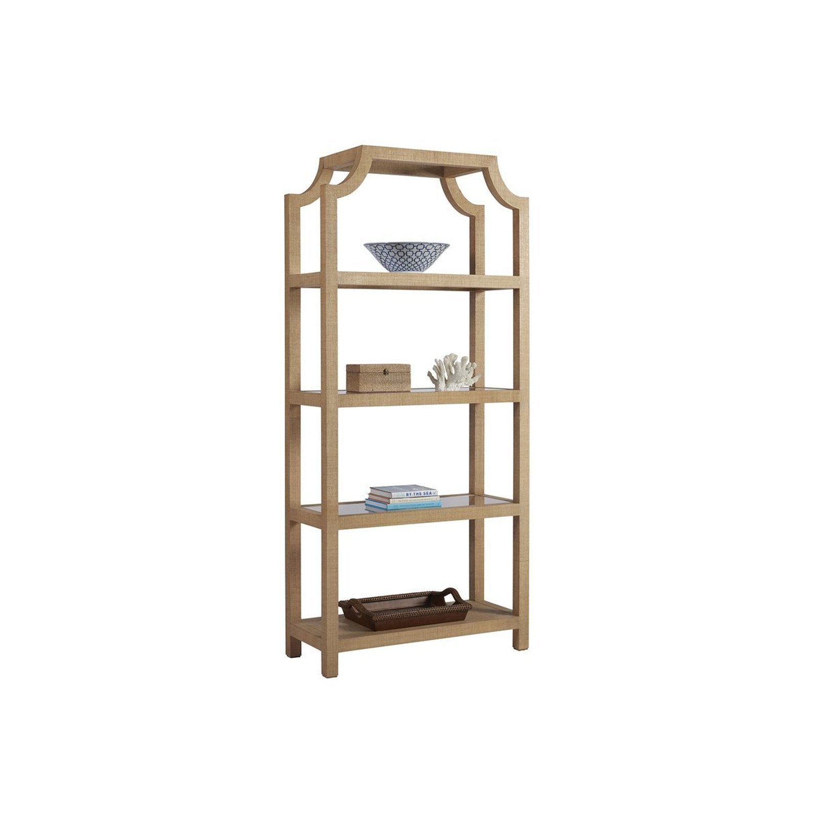 Barclay Butera Newport Beachcomber Raffia Etagere