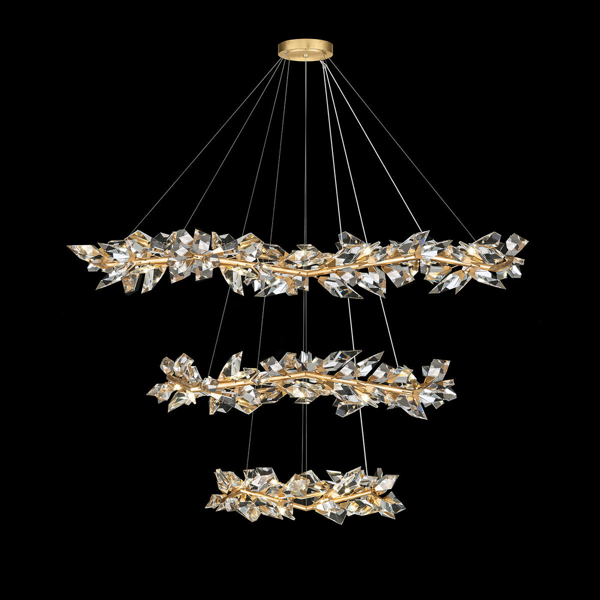 Fine Art Foret Triple Tier Round Pendant