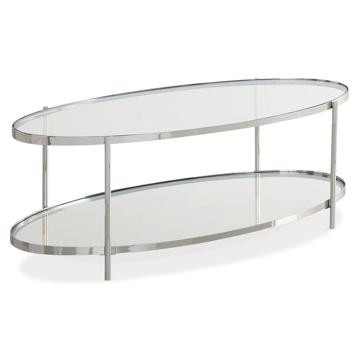 Caracole Farrah by Schnadig Oval Cocktail Table DSC
