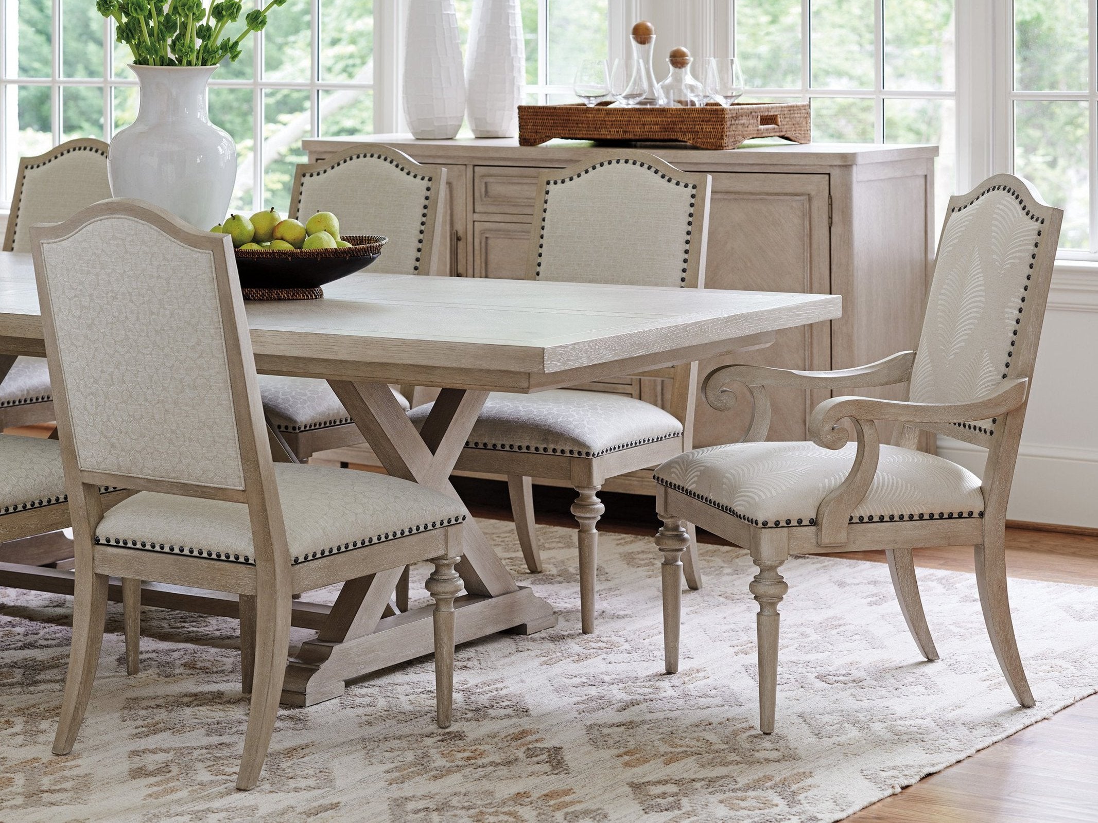 Barclay Butera Malibu Aidan Upholstered Arm Chair Customizable