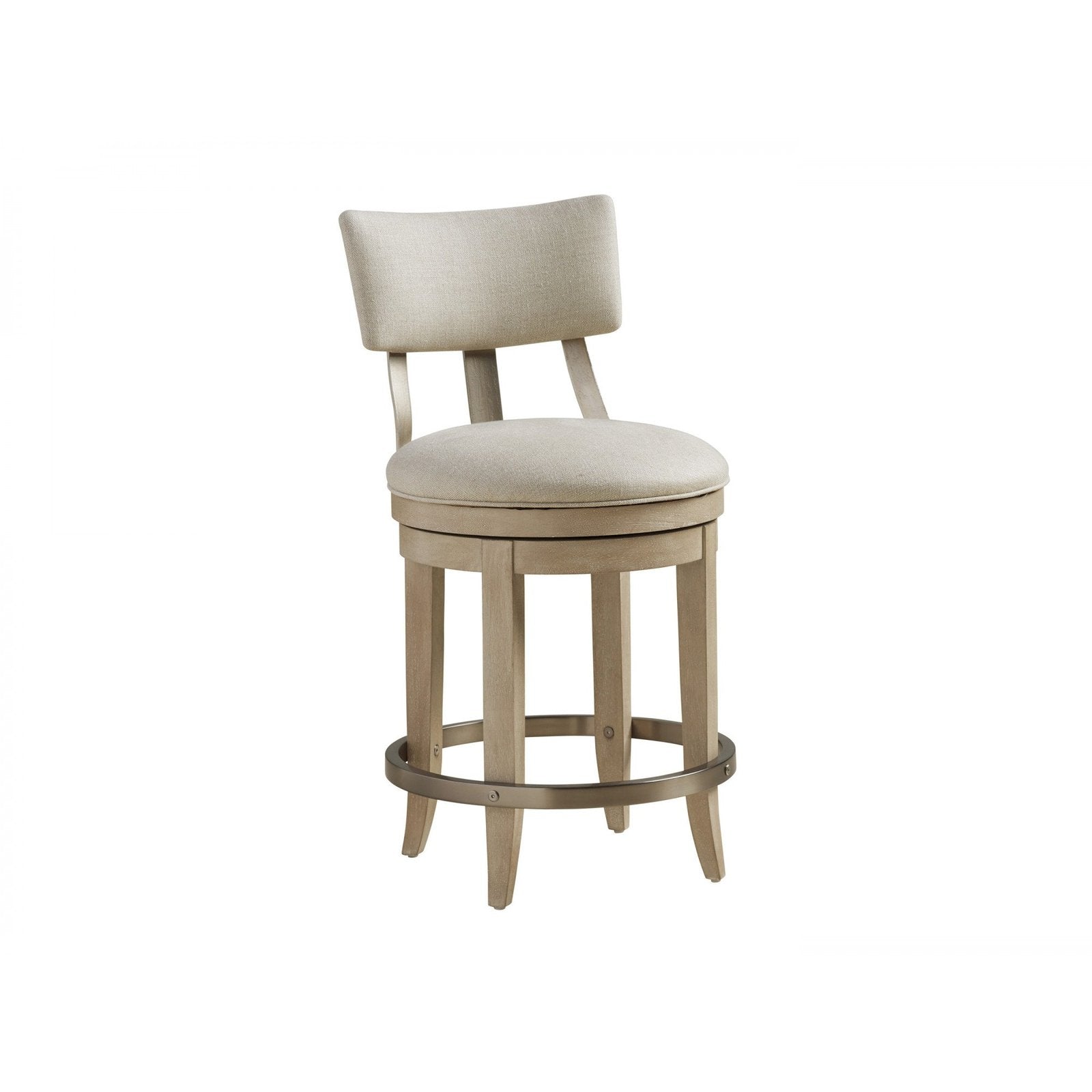 Barclay Butera Malibu Cliffside Swivel Upholstered Counter Stool Customizable