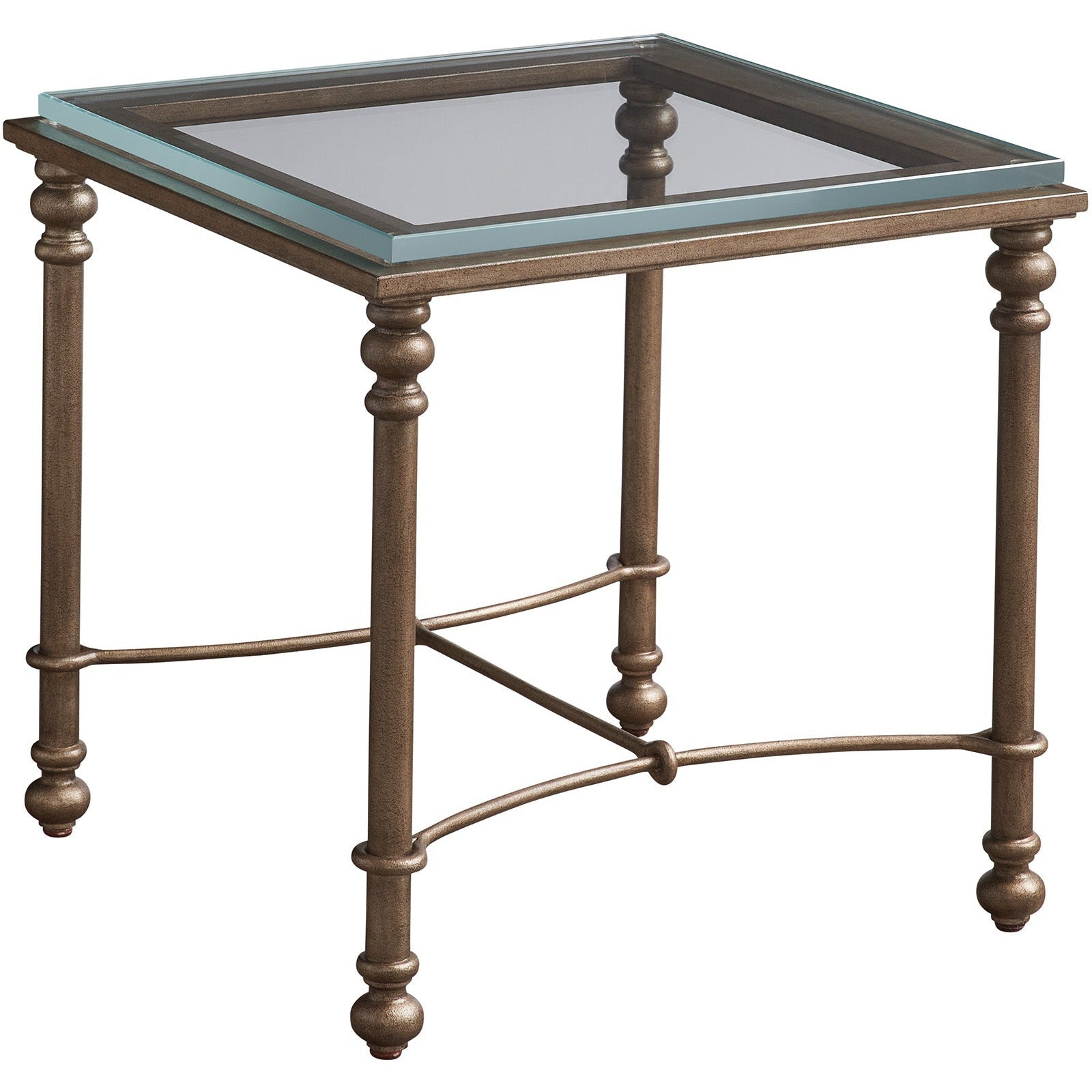 Barclay Butera Laguna Bluff Metal And Glass End Table