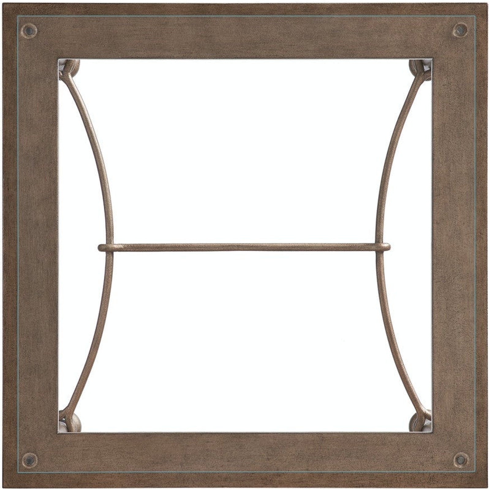 Barclay Butera Laguna Bluff Metal And Glass End Table