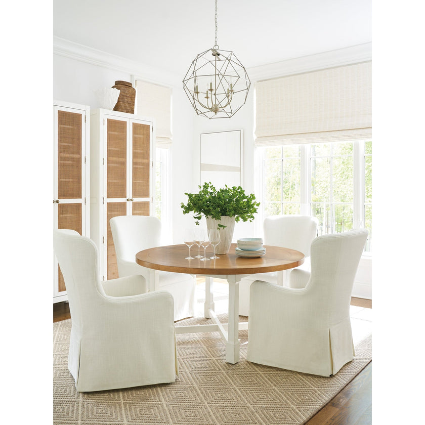 Barclay Butera Laguna Aliso Upholstered Host Chair with Casters