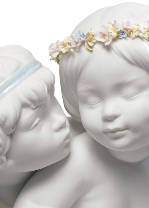 Lladro Eros and Psyche Angels Figurine