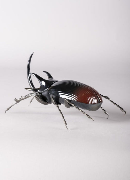 Lladro Rhinoceros Beetle Figurine