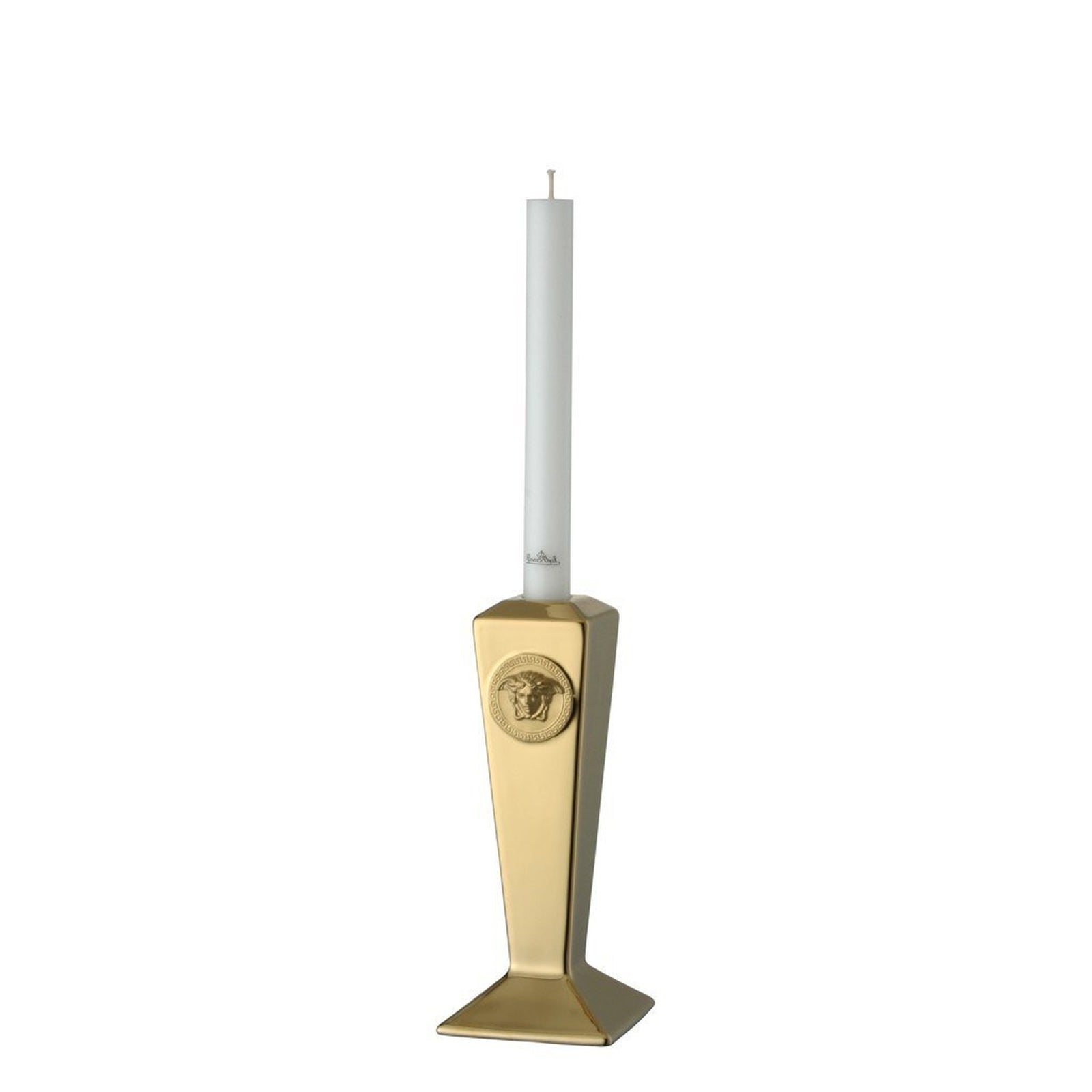 Versace Medusa Gold Candleholder - 8 inch