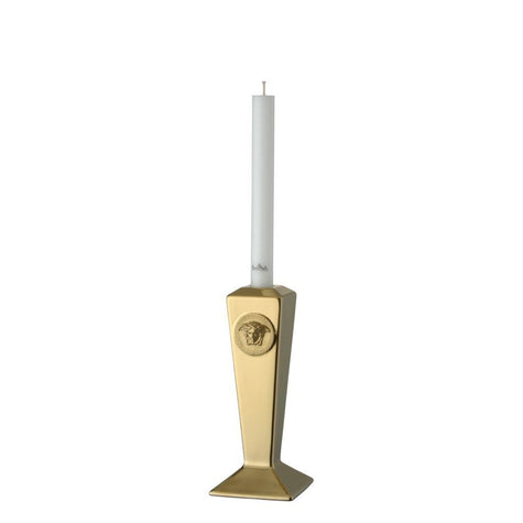 Versace Medusa Gold Candleholder - 8 inch