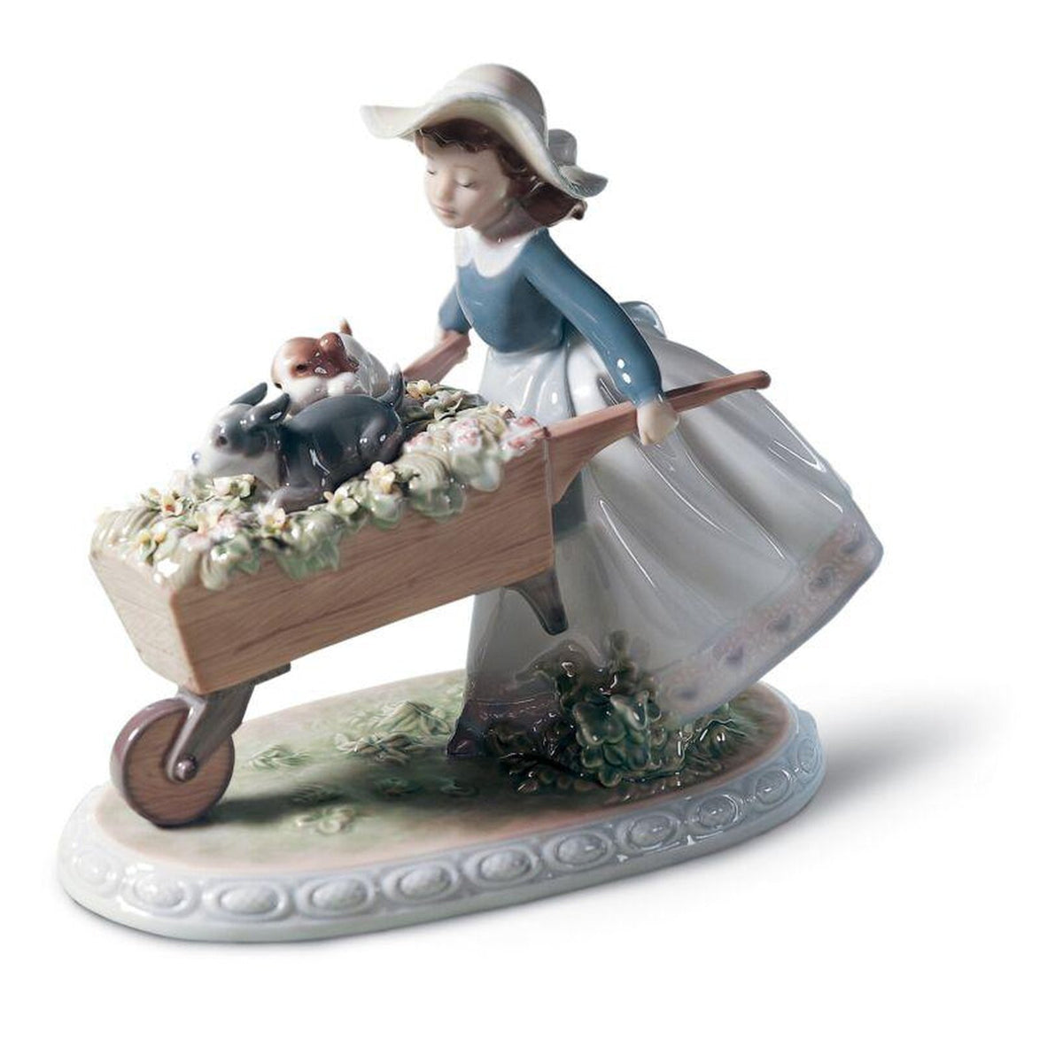 Lladro A Barrow of Fun Girl Figurine