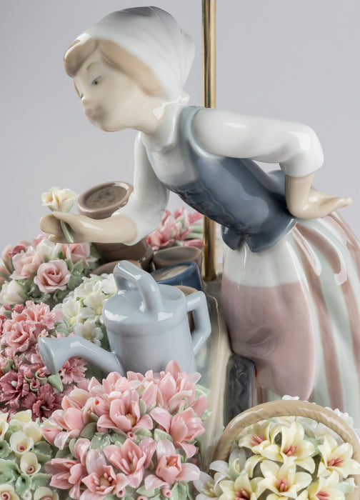Lladro Flowers of The Season Woman Sculpture