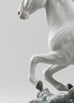 Lladro Riding her horse on the seashore Horse & Woman Figurine