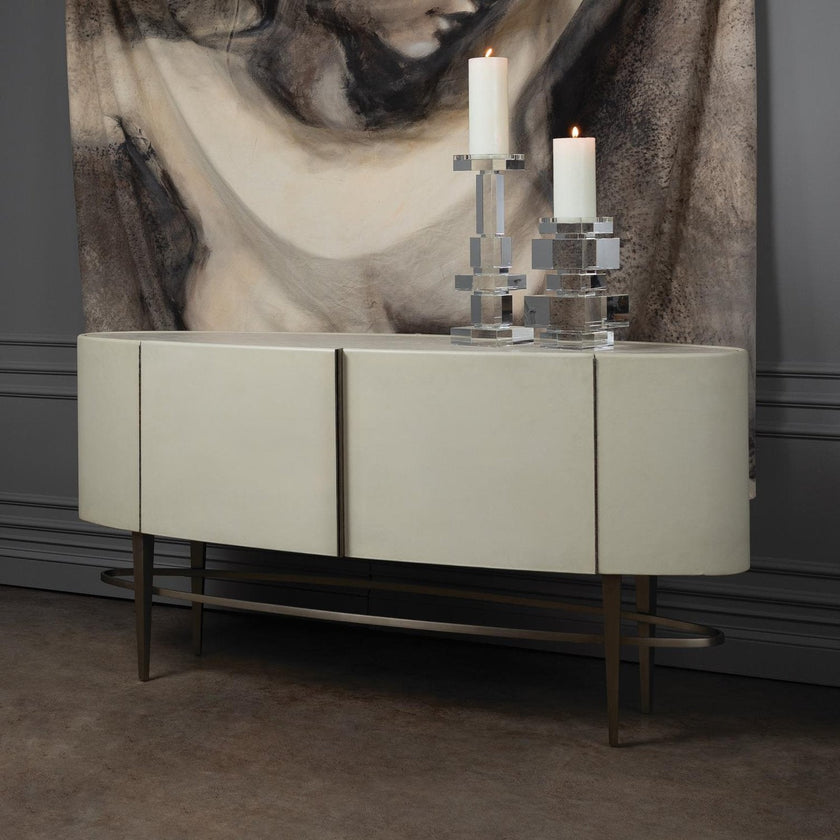 Global Views Ellipse Ebony Sideboard