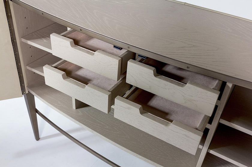 Global Views Ellipse Ebony Sideboard