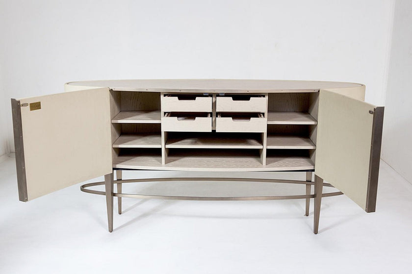 Global Views Ellipse Ebony Sideboard