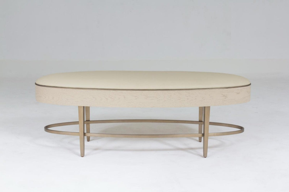 Global Views Ivory Ellipse Bench