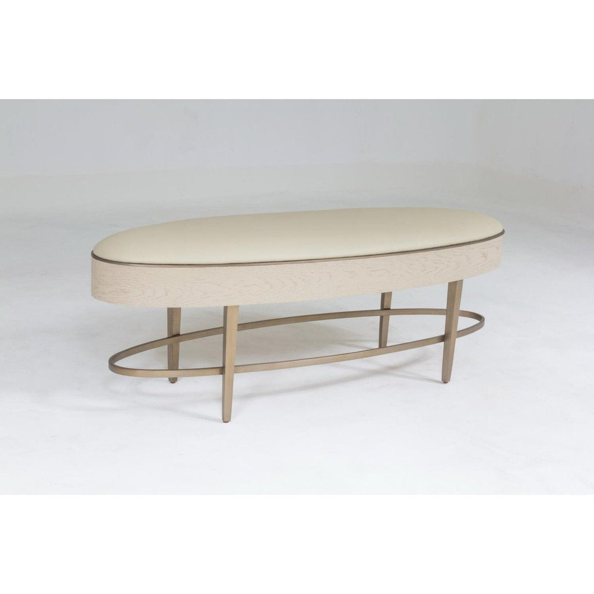 Global Views Ivory Ellipse Bench