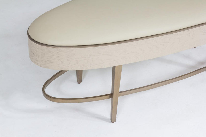 Global Views Ivory Ellipse Bench