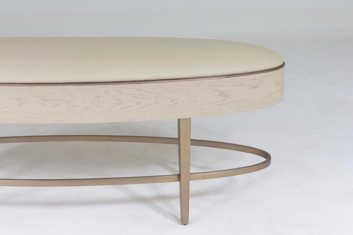 Global Views Ivory Ellipse Bench