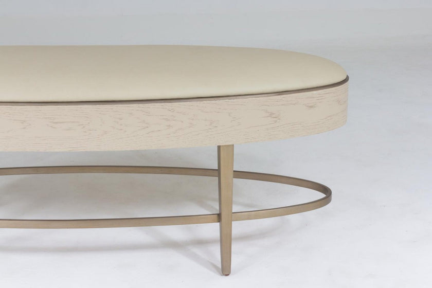Global Views Ivory Ellipse Bench
