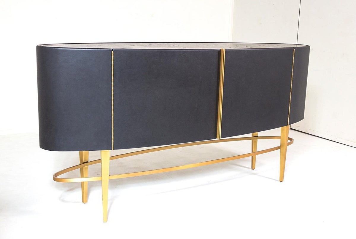 Global Views Ellipse Ebony Sideboard