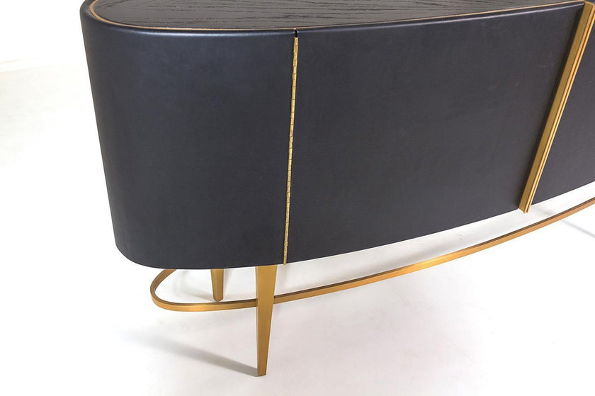 Global Views Ellipse Ebony Sideboard
