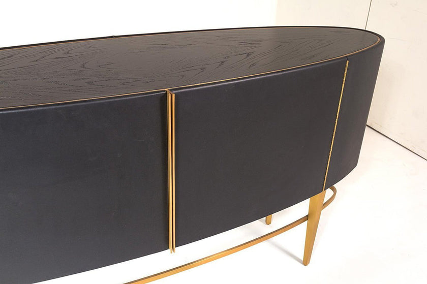 Global Views Ellipse Ebony Sideboard