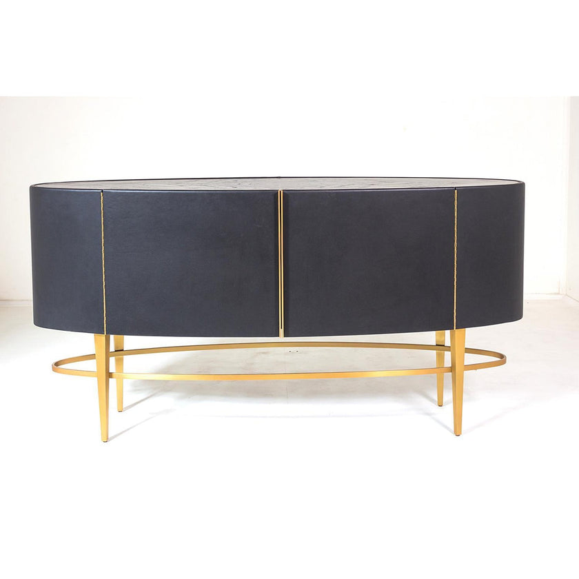Global Views Ellipse Ebony Sideboard