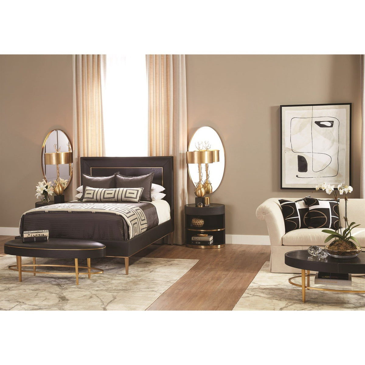 Global Views Black Ellipse Bed