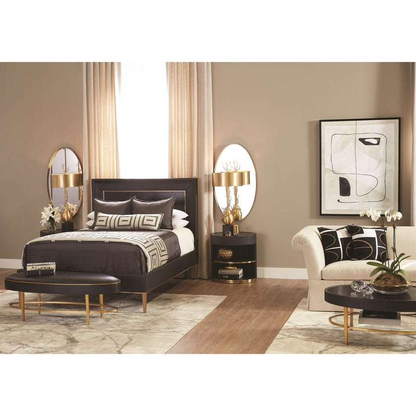 Global Views Black Ellipse Bed
