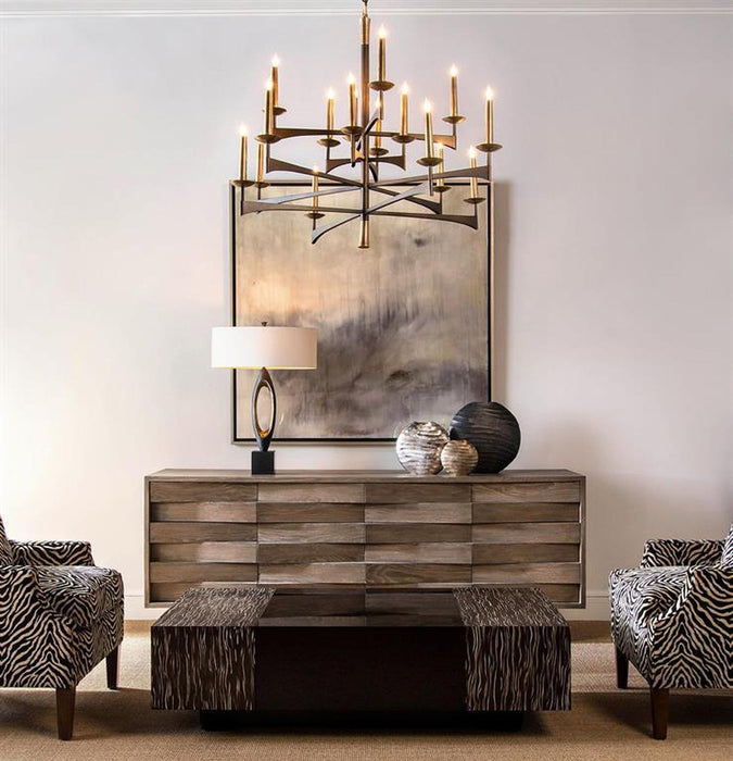 John Richard Mid-Century Sixteen-Light Chandelier