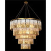 John Richard Twilight Twenty Four Light Slumped Glass Chandelier