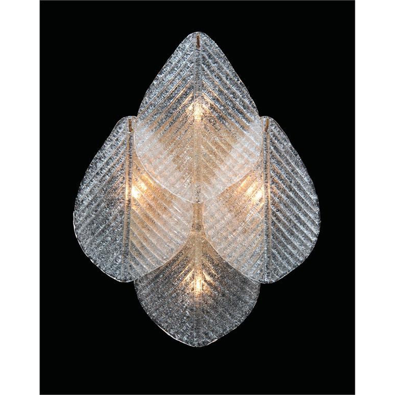 John Richard Frosted Glass Petal Wall Coupe