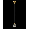 John Richard Faceted Chunk Crystal Single Droplight