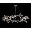 John Richard Luna: Crystal Wand Branched Nine-Light Chandelier