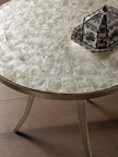 Artistica Home Capiz Round End Table