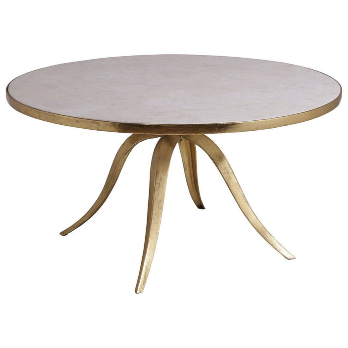 Artistica Home Crystal Stone Round Cocktail Table