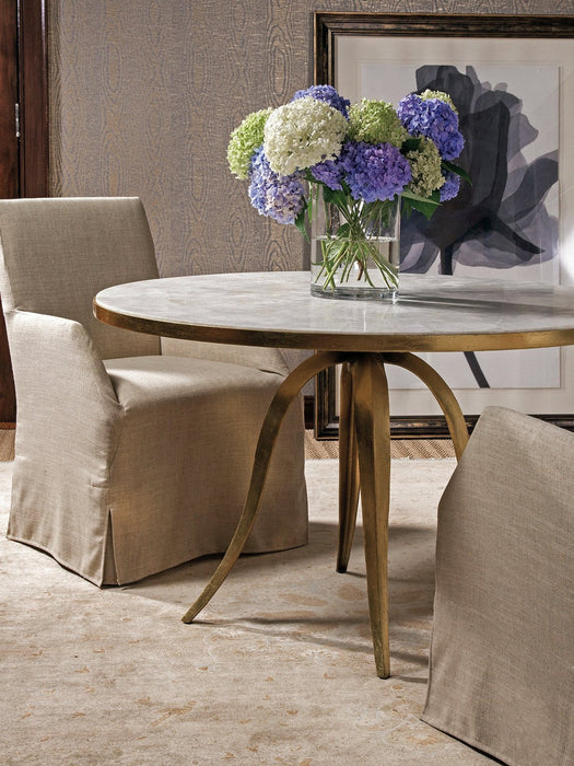 Artistica Home Crystal Stone Round Dining Table