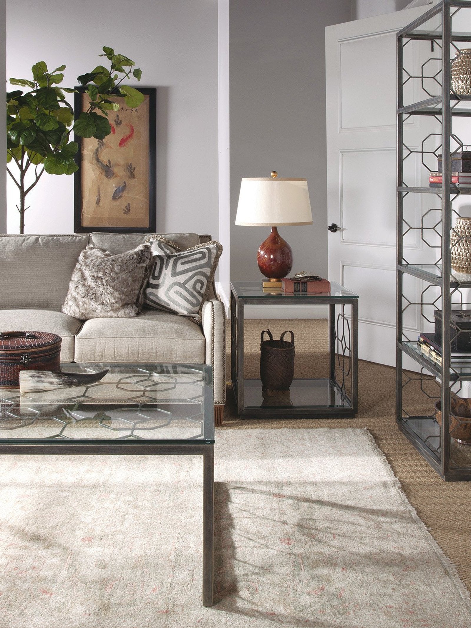 Artistica Home Honeycomb Rectangular Cocktail Table DSC