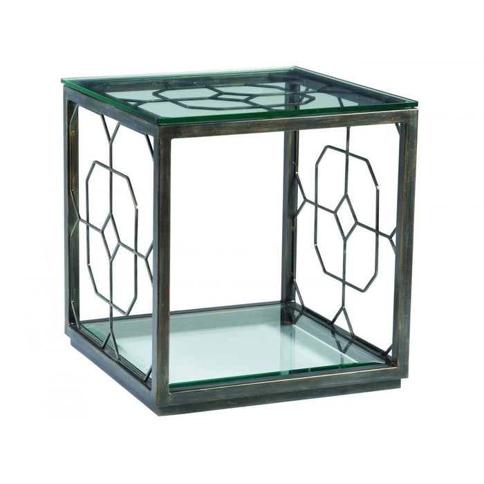 Artistica Home Honeycomb Square End Table