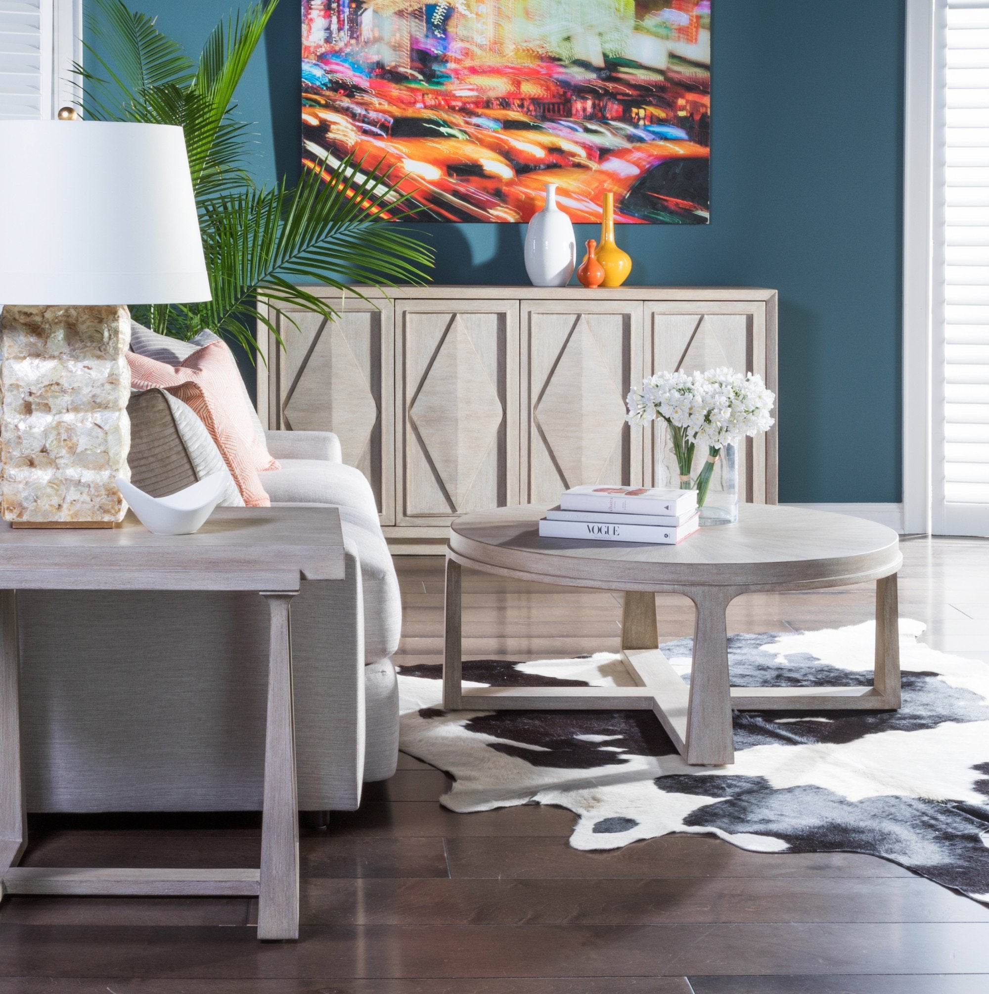 Artistica Home Rousseau Round Cocktail Table